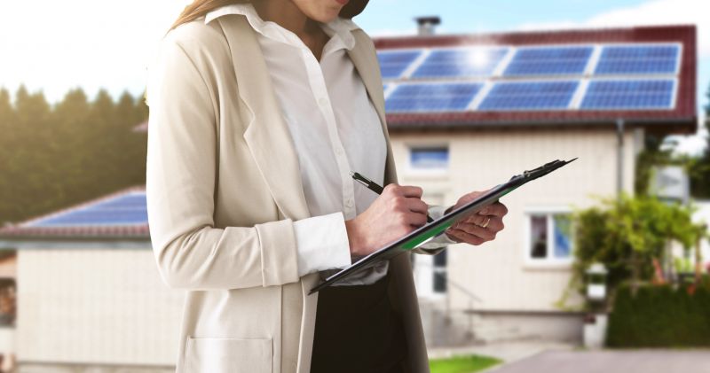 Customer consultation with solar service provider